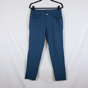 Lululemon ABC Warpstreme Pants Mens 31 Blue Chino Classic Fit 5 Pocket